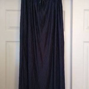 Women's long navy maxi skirt